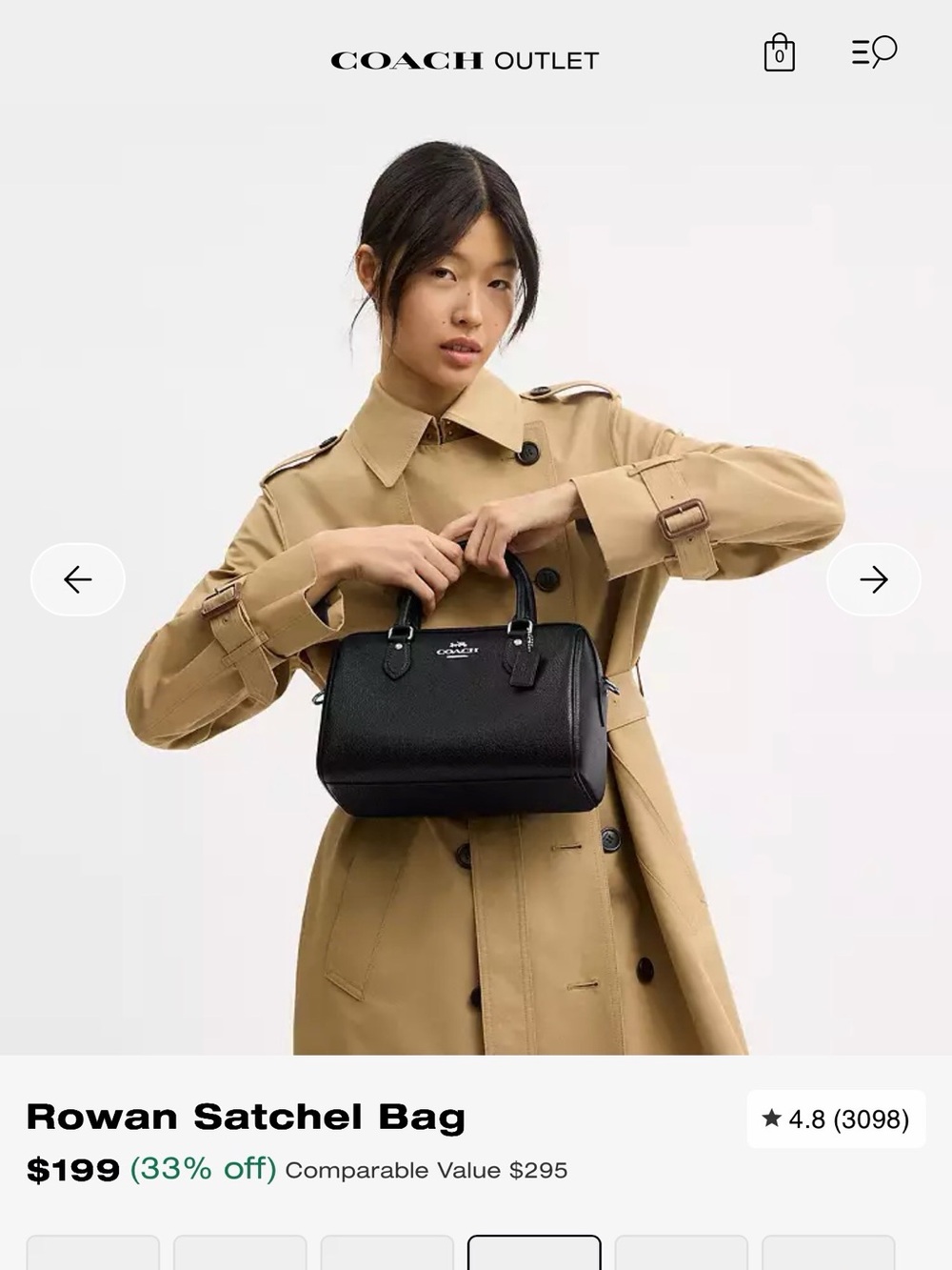 NWT Authentic Coach Rowan Satchel Black/Silver- Priced to Sell - Picture 11 of 11